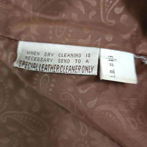 G-III Leather Fashions Brown‎ Leather Jacket Size 18/20 - Picture 8 of 9